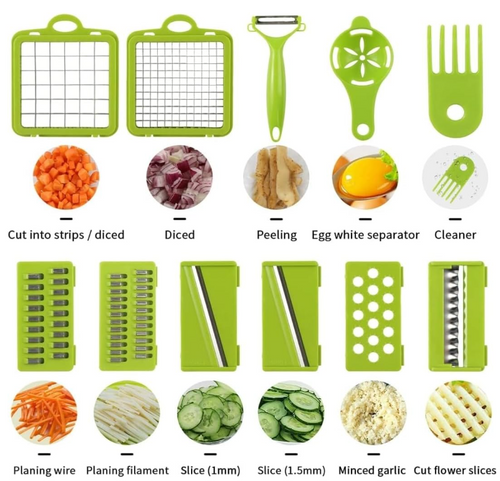 Cortador De Verduras 14 Piezas